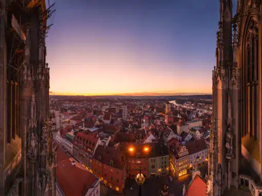 Blick vom Dom auf Regensburg